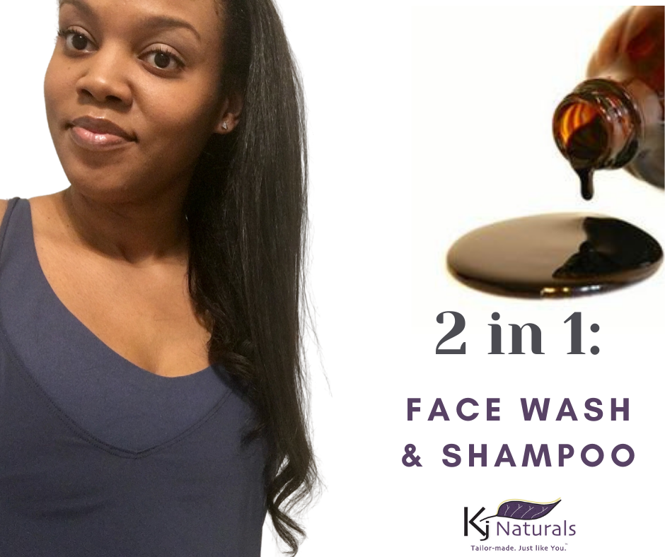 Liquid African Black Soap: Face wash & Shampoo
