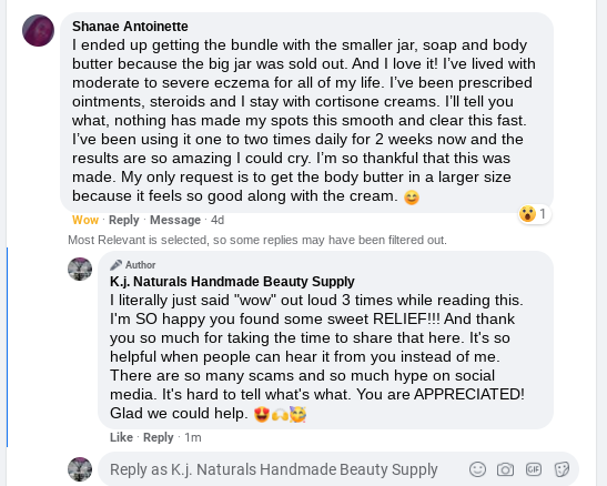 Natural Eczema Cream- NO steroids! For daily all-over use or problem areas.
