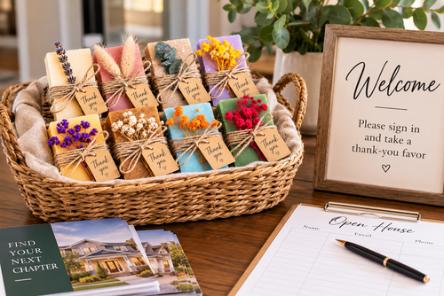 50 Personalized Realtor Soap Favors – Open House & Client Appreciation Gifts